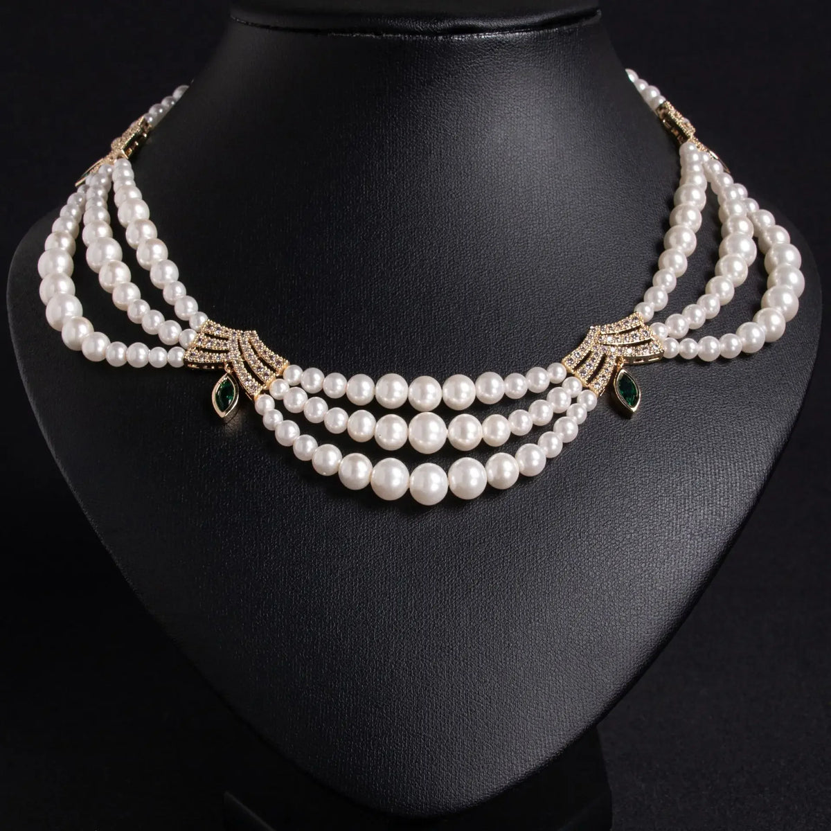 Oil Painting CZ Necklace & Earrings Jewelry Set | Inspired by Esra Bilgiç