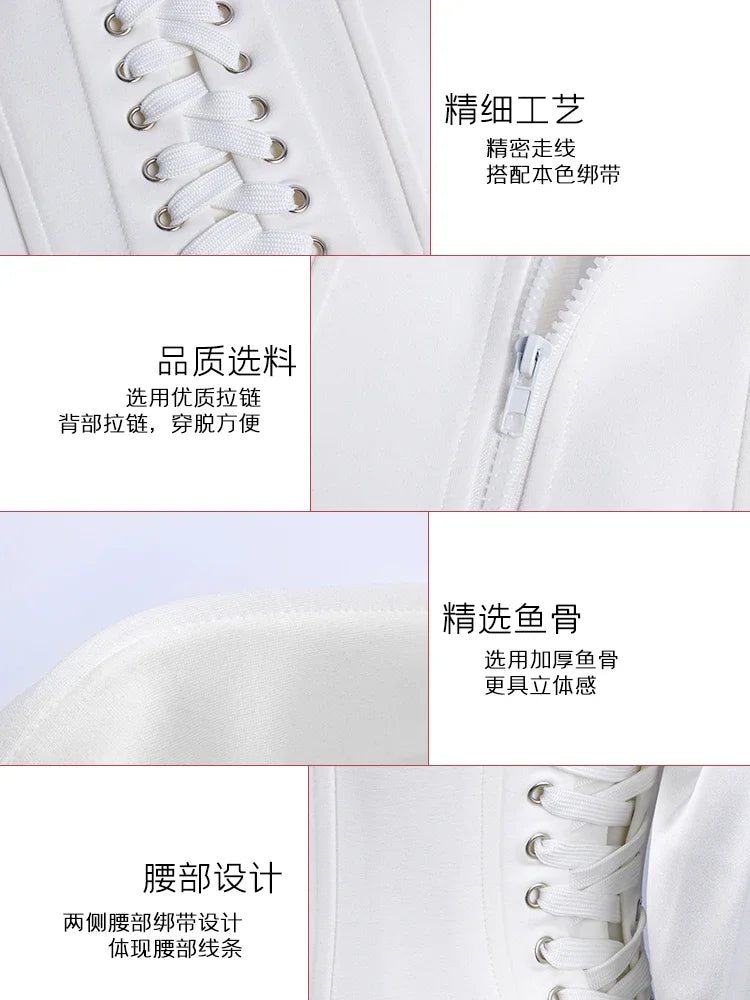 Jennie Korean Singer Dancer Kpop Outfit White Suit Idol Clothes Women Jazz Dance Concert Festival Clothing Rave