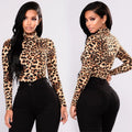 Leopard Print Turtleneck Crop Top | Inspired by Giselle