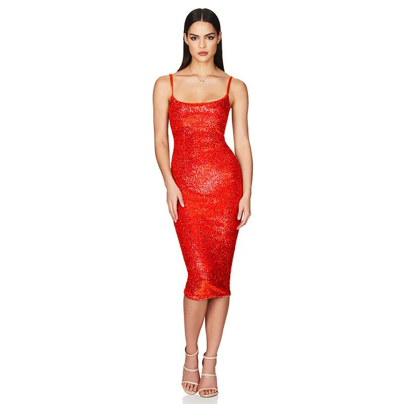 Elegant Party Dresses Women Prom Dress Sequin Fashion Luxury Welcome Summer Dress Evening Dresses Club Cocktail Dress HWY898652