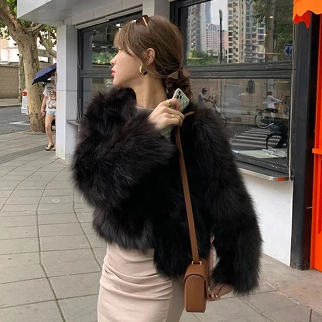 Faux Fur Coat | Meri