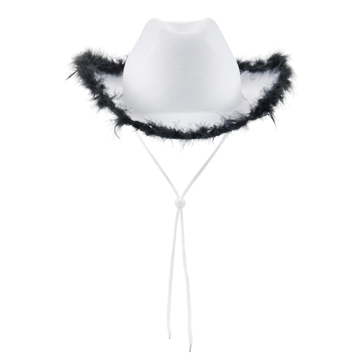 Wide Brim Furry Trim Cowboy Hat | Inspired by Zeynep Oktay