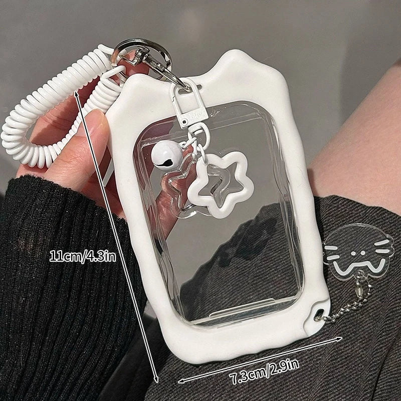 Electroplate Photocard Holder Kpop Photo Card Frame Idol Photo Display Stand Kpop Photo Card Protector Storage Packaging Box