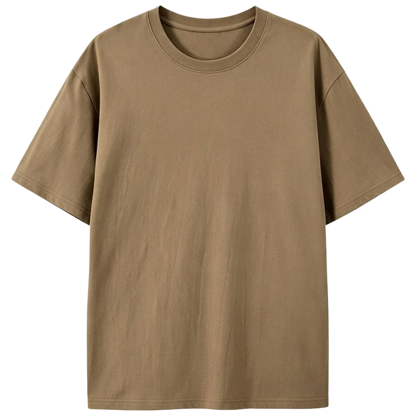 Solid DailyTee Family Korean Style T-Shirt Women Cotton Y2K Crewneck T Shirts All-Match Summer Clothing Comfortable Loose Top