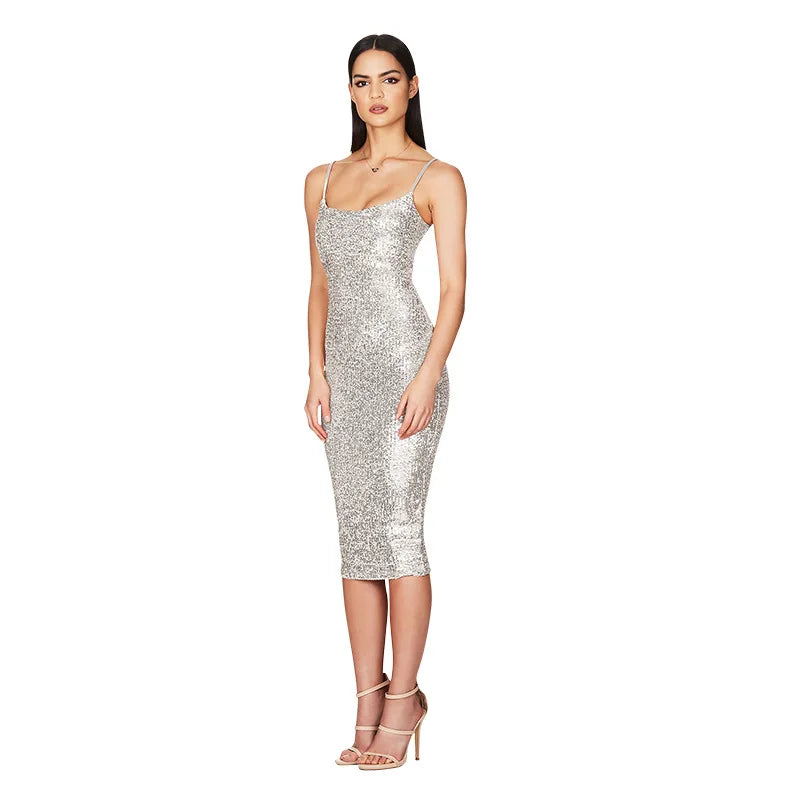 Elegant Party Dresses Women Prom Dress Sequin Fashion Luxury Welcome Summer Dress Evening Dresses Club Cocktail Dress HWY898652