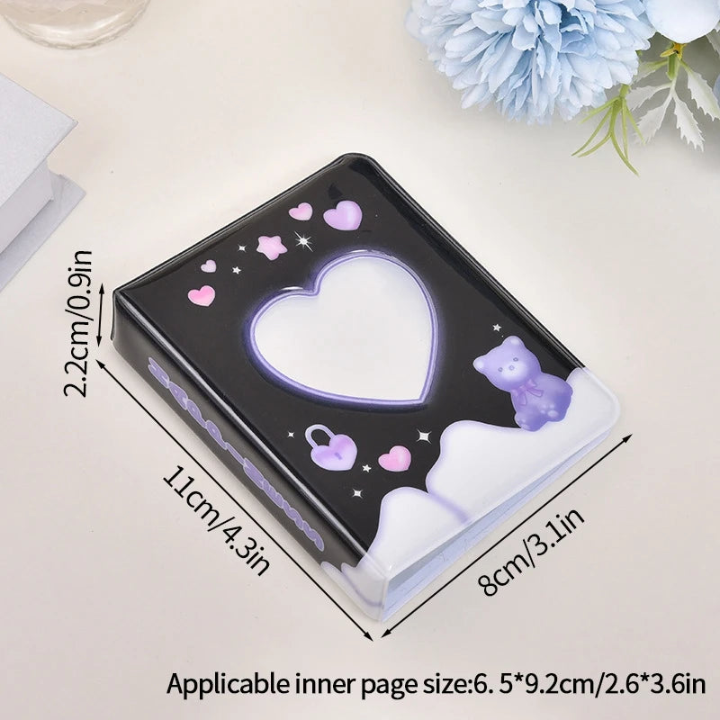 Kpop Photo Album Mini 3 Inch Album Photo Photocard Holder Idol Binder Photo Card Holder Card Collect Book Picture Protector 포토카드