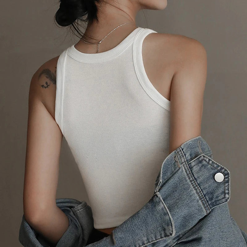 Ribbed Sleeveless Crop Tank Top | Inspired by Rosé