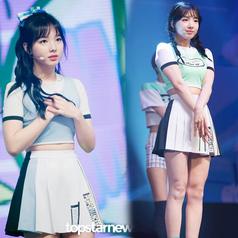Twice Nayeon Kpop Stage Outfit Cheerleading Performance Uniform Rave Festival Clothing Women Dance Costume Gogo Dancer DJ DS