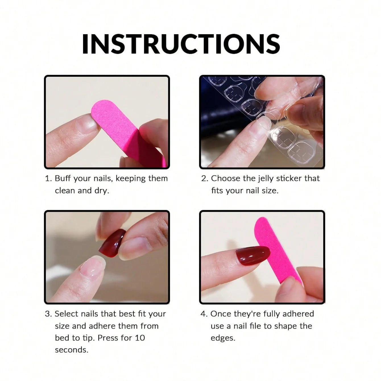 10pcs Pure Handmade Coffin Shaped Nail Art, Fake Nails for Nail Art, Romantic and Cute Teddy Bears, Suitable for Women to Use