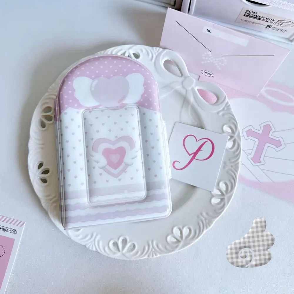 High Quality 3 Inch Photocard Binder Album 32 Pockets Sweet Mini Photo Album PP Kpop Photo Card Book Holder