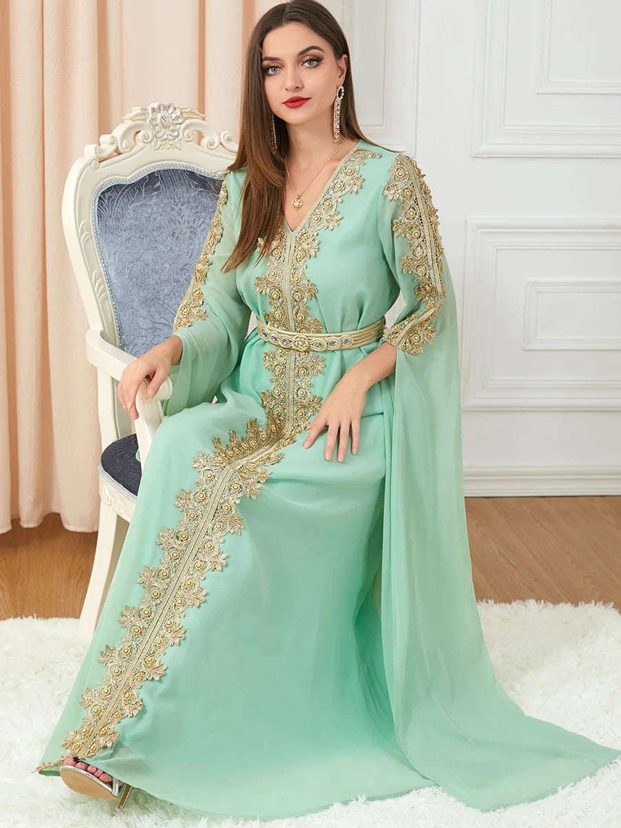 Ottoman Abaya Long Sleeve Kaftan Party Dress | Inspired by Meryem Uzerli
