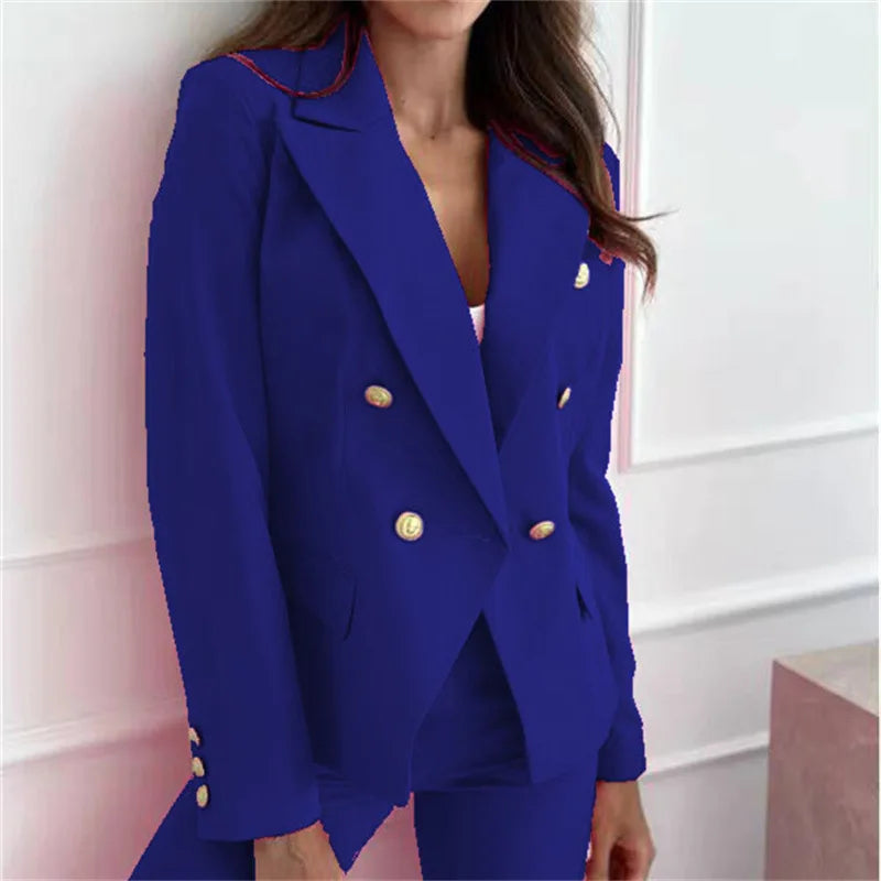 Spring 2025 Women's Casual Style Polyester Suit Jacket Korean Version White Enhancing British Style Slimming Effect