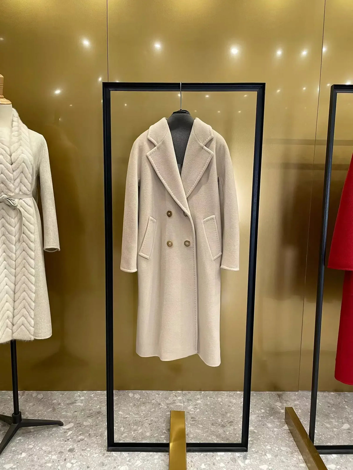 Double-sided cashmere coat for women | Inspired by Pınar Deniz