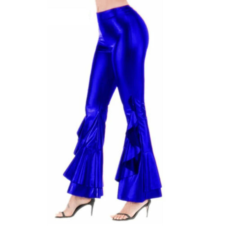 Metallic Flare Trousers | Asli