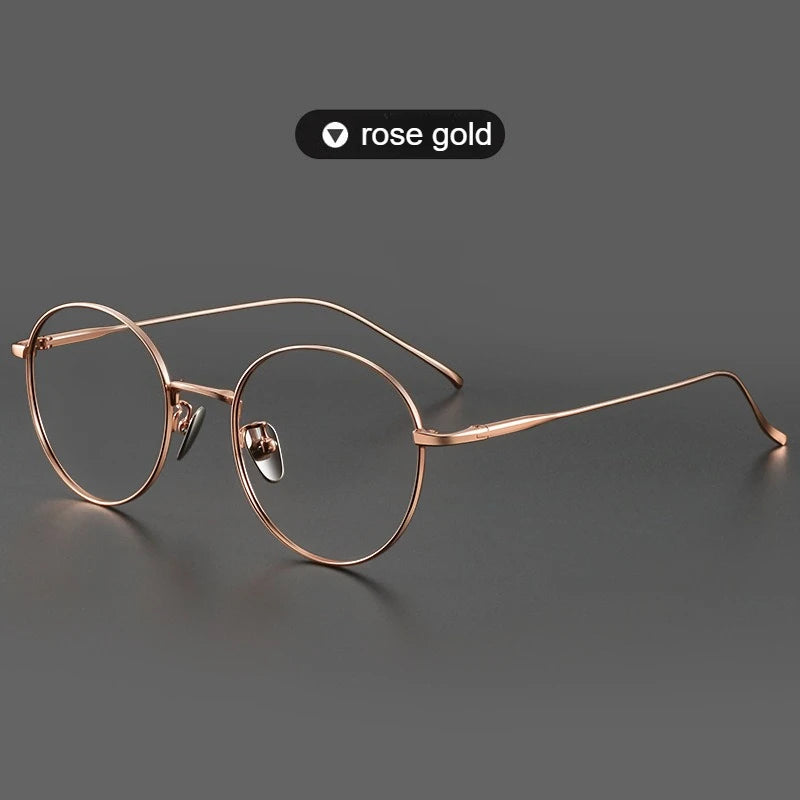 Round Titanium Glasses Frame | Inspired by Giselle