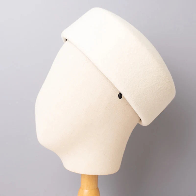 New Britain Elegant 100% Wool Felt Blocked Berets for Women Kids Bread Pumpkin Fedoras Ladies Autumn Winter Simple Painter Hat