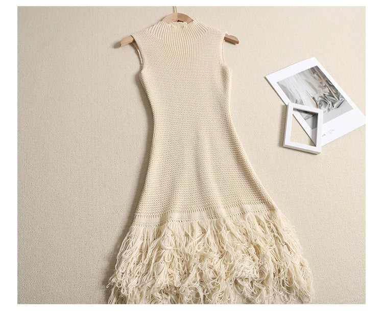 Tassel A-Line Bodycon Mini Dress | Inspired by Neslihan Atagül