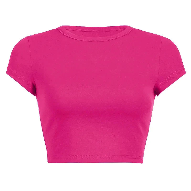 Solid O-Neck Short Sleeve Cotton Tee | Inspired by Hande Erçel