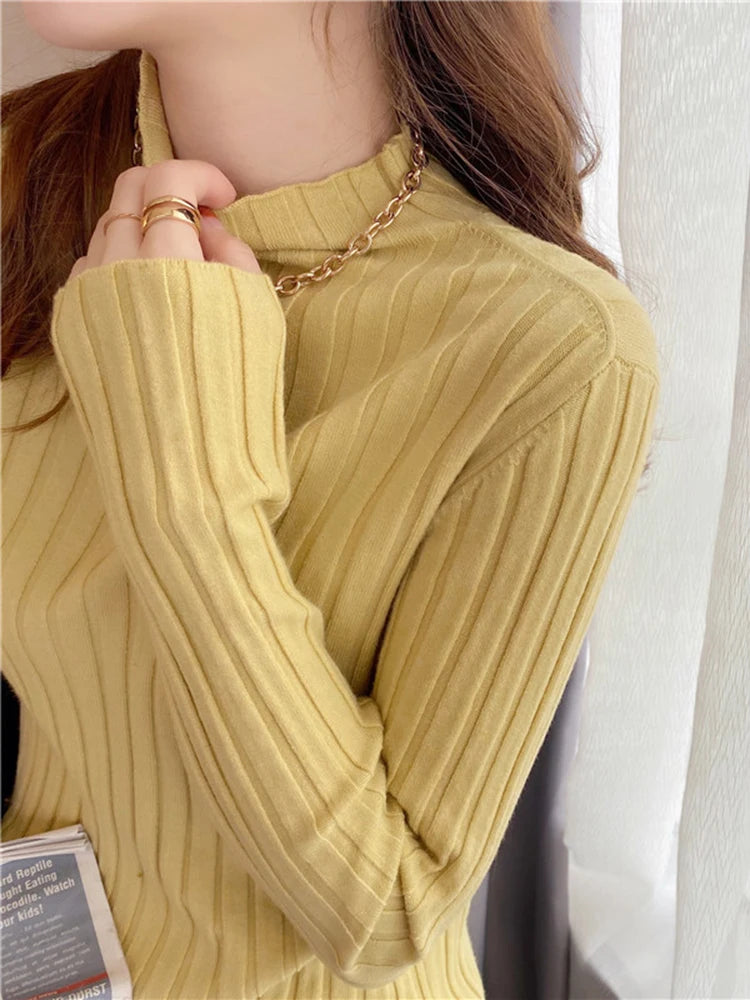 Ribbed Turtleneck Knit Sweater | Inspired by Hilal