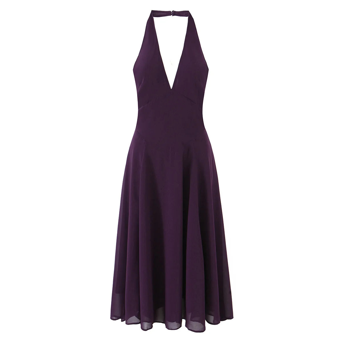 Backless Halter A-Line Midi Dress | Inspired by Esra Bilgiç