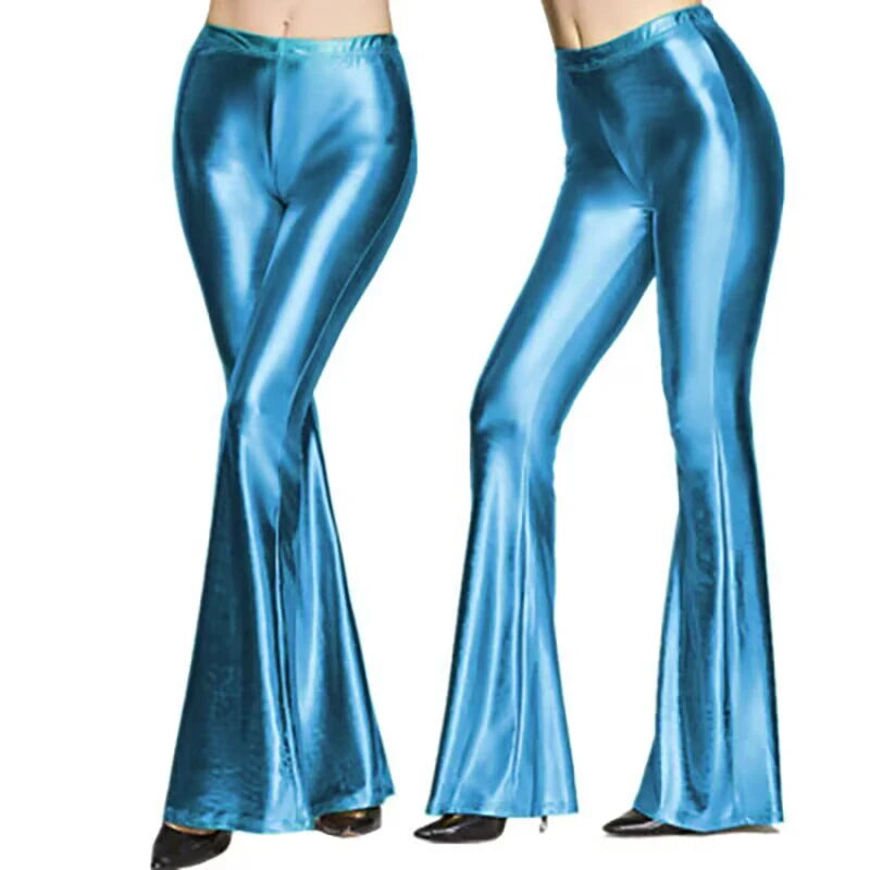Metallic Flare Trousers | Asli