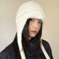 Knitted Beanie with Ear Protection | Inspired by Karina