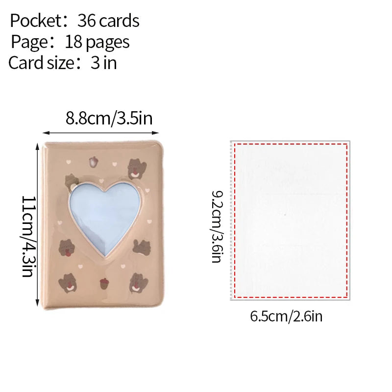 Kpop Photo Album Mini 3 Inch Album Photo Photocard Holder Idol Binder Photo Card Holder Card Collect Book Picture Protector 포토카드