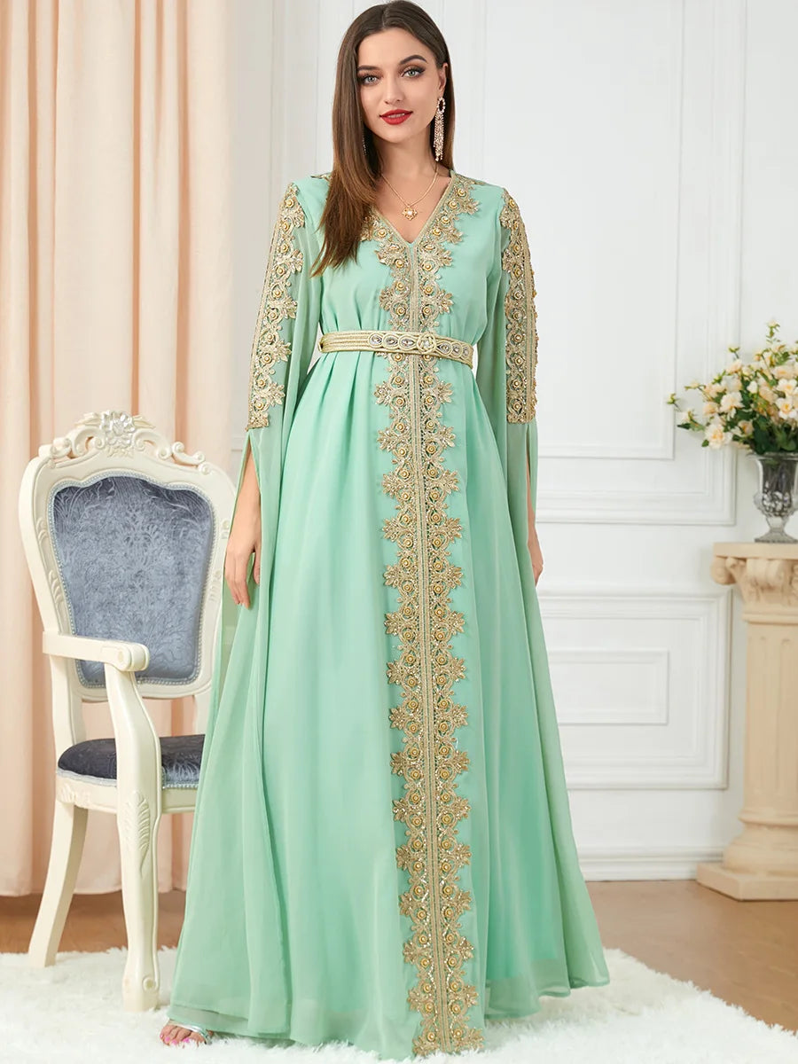 Ottoman Abaya Long Sleeve Kaftan Party Dress | Inspired by Meryem Uzerli