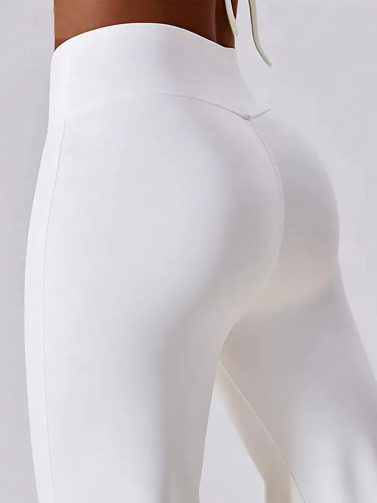 Flare Leggings Yoga Pant For Women High Waist Bare Feel Wide Leg Pant Gym Workout Fitness Flared Sweatpants Latin Dance Trousers