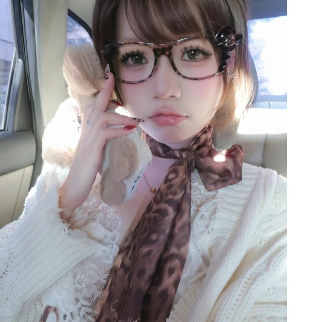 Square Full Rim Frame Retro Decorative Glasses Frame Y2k Glasses Blue Light Blocking Tortoiseshell Eyeglass Frame For Women