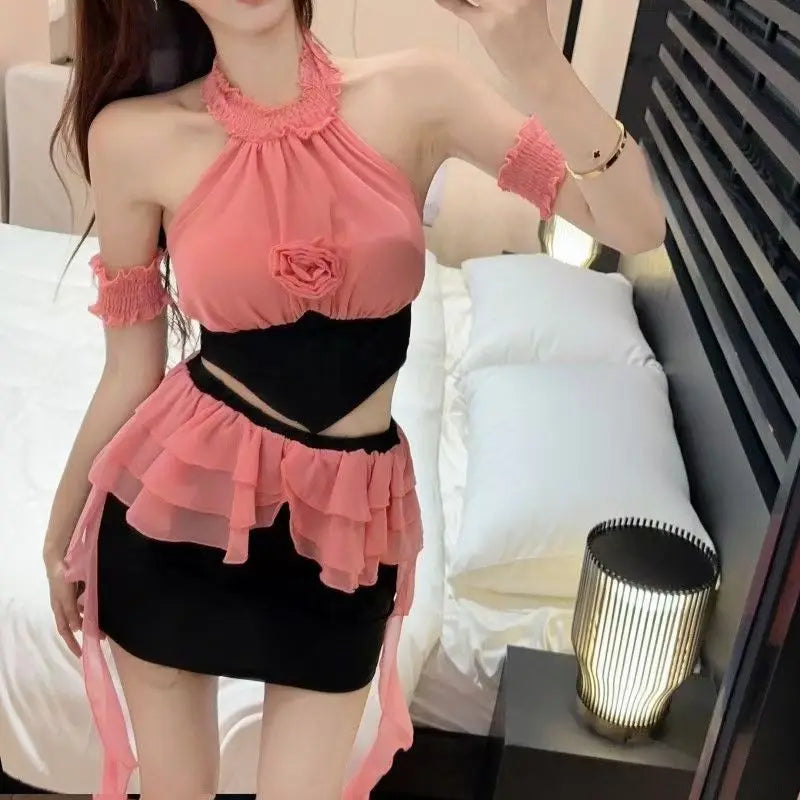 Women'S Group Kpop Outfit Singer Jazz Dance Costume Nightclub Dj Ds Gogo Wear Pole Dance Clothing Stage Rave Clothes DWY9301