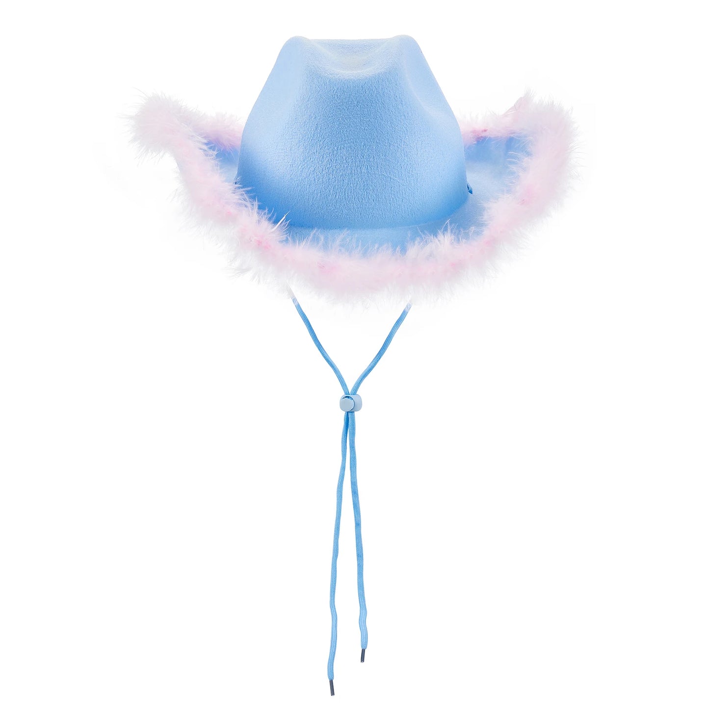 Wide Brim Furry Trim Cowboy Hat | Inspired by Zeynep Oktay