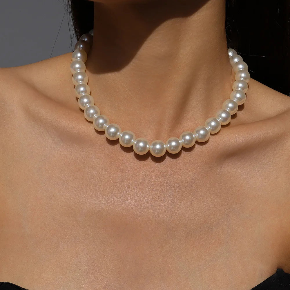 Elegant Pearl Choker Necklace | Asli