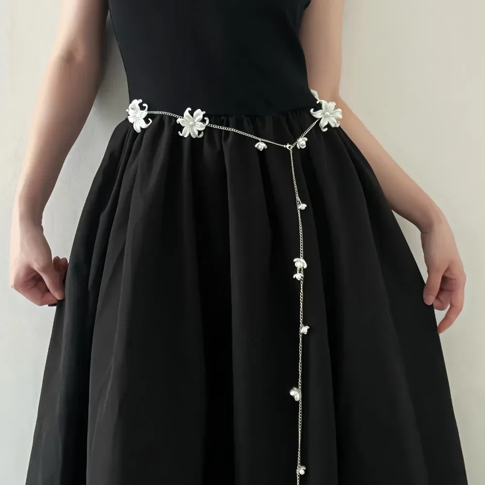 Sexy Silver Waist Chain Accessories Ethnic Design Retro Women's Belt Chain Metal Chain Belly Chain for Women