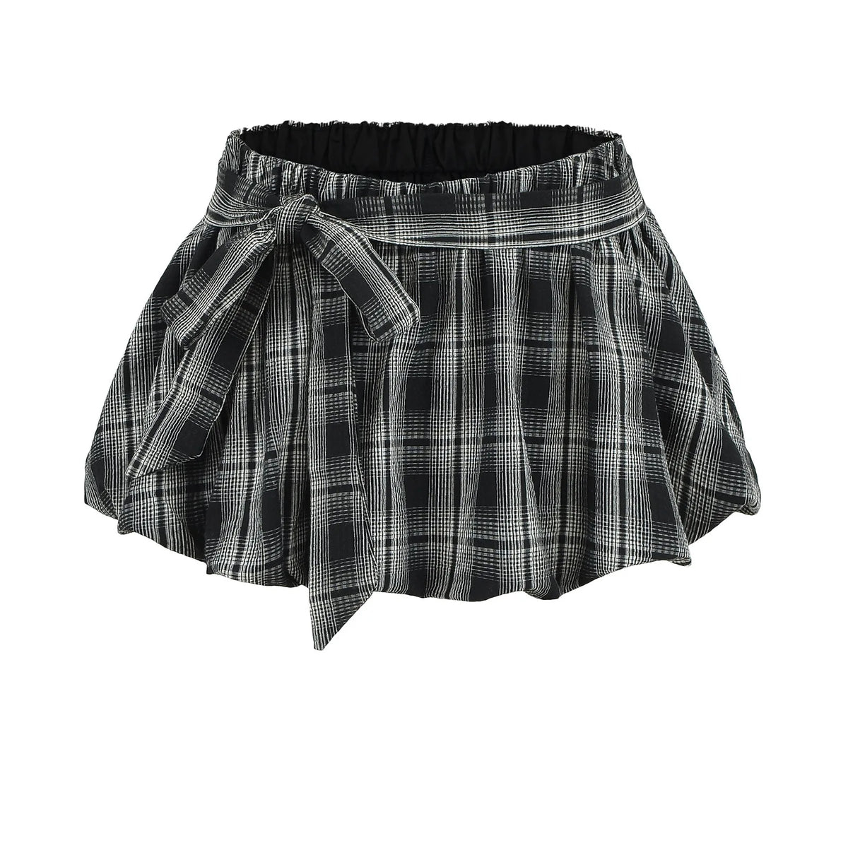 Y2K Plaid Halter Top & Fluffy Mini Skirt 2-Piece Set | Inspired by Sophia