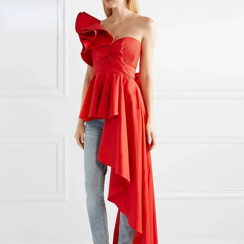 Red Strapless Mini Dress | Inspired by Jennie