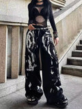 Silver Painted Wide-Leg Cargo Pants | Inspired by Daniela