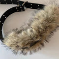 Faux Fur Rivet PU Belt | Inspired by Megan