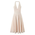 Backless Halter A-Line Midi Dress | Inspired by Esra Bilgiç