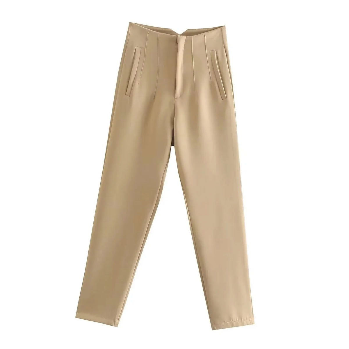High Waist Slim Pencil Ankle Pants | Inspired by Pınar Deniz