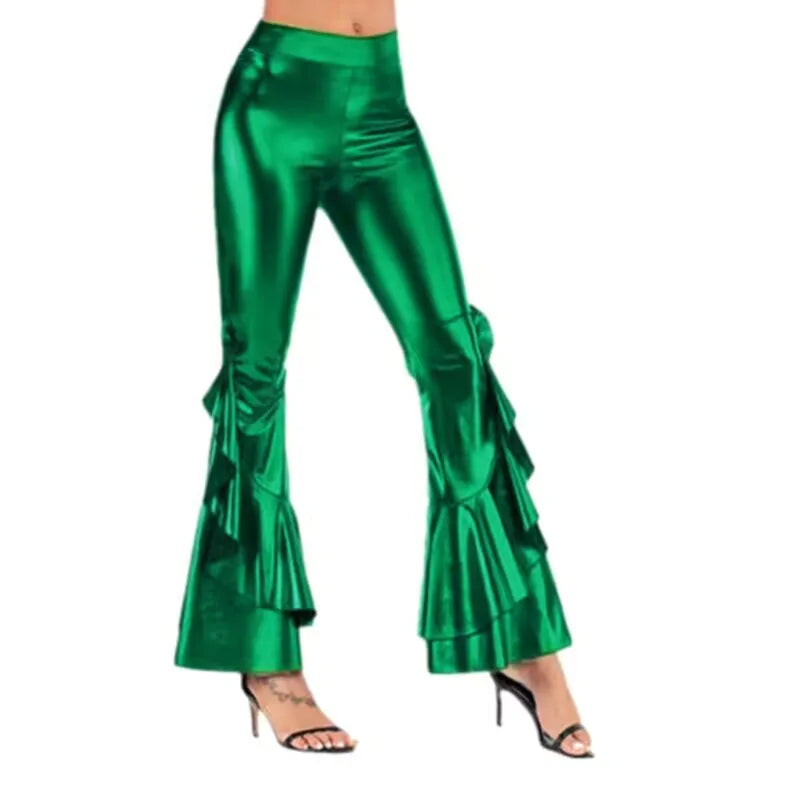 Metallic Flare Trousers | Asli
