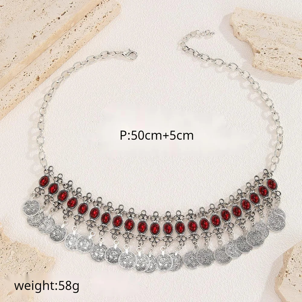 Turkish Ethnic Coin Tassel Head Chain | Inspired by Esra Bilgiç