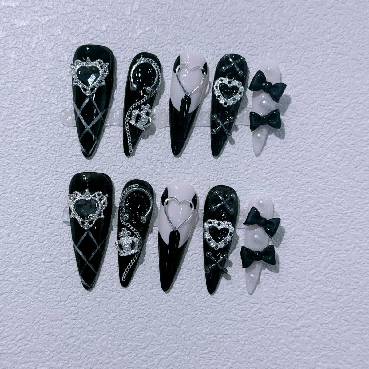 Y2K Long Stiletto Handmade Press-On Nails