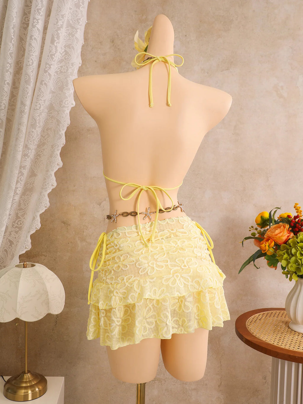 3D Flower Embroidery Bikini Set | Inspired by Doğa