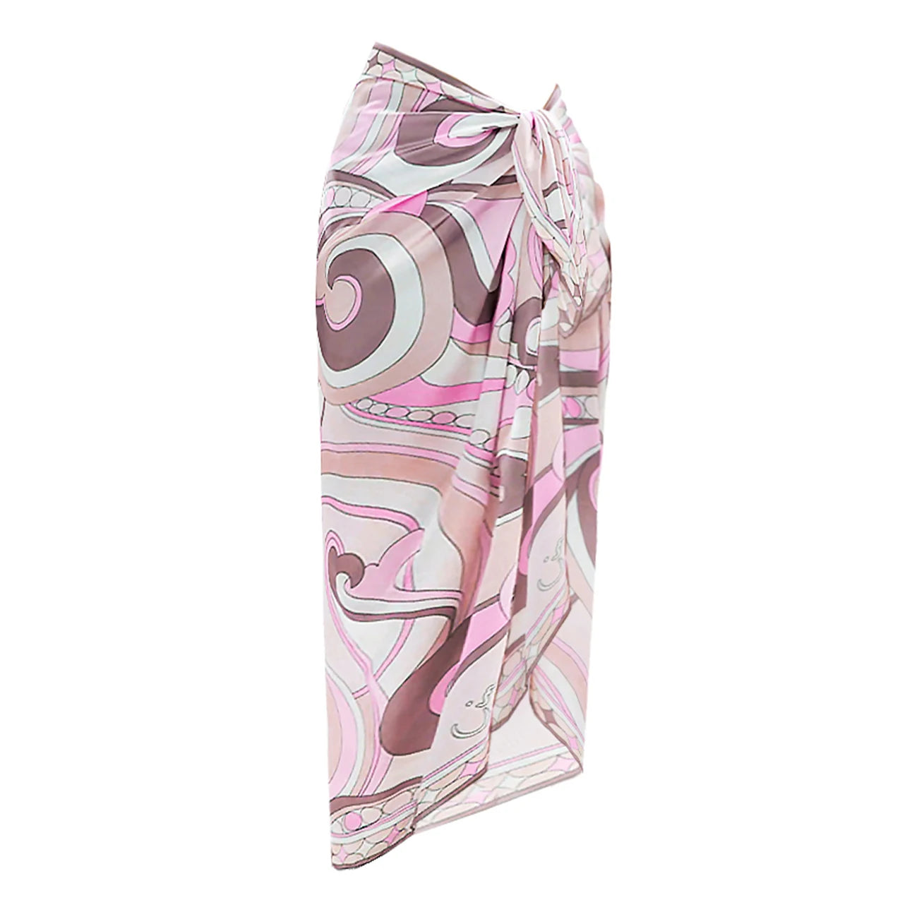 3Pcs Diamond Bikini With Cover Up Sexy Women Swimsuit Swimwear Female Bandeau Biquini Pink Print Swim Suit Beachwear Bathingsuit