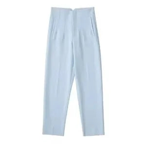 HH Women Vintage Solid Pencil Pants High Waist Pant For Women Casual Streetwear Woman Trousers Office Wear Basic Pant Mujer