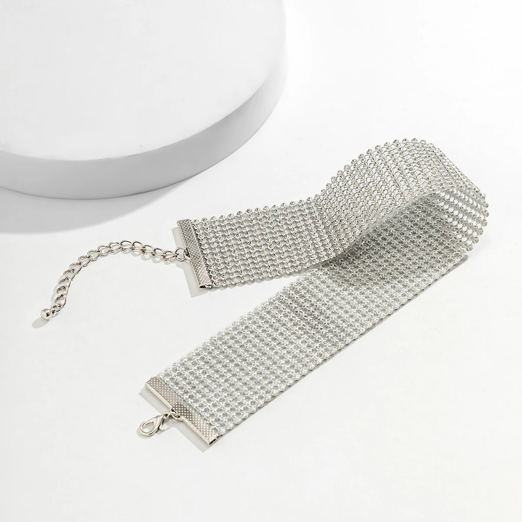 Crystal Rhinestone Choker Necklace | Inspired by Sıla