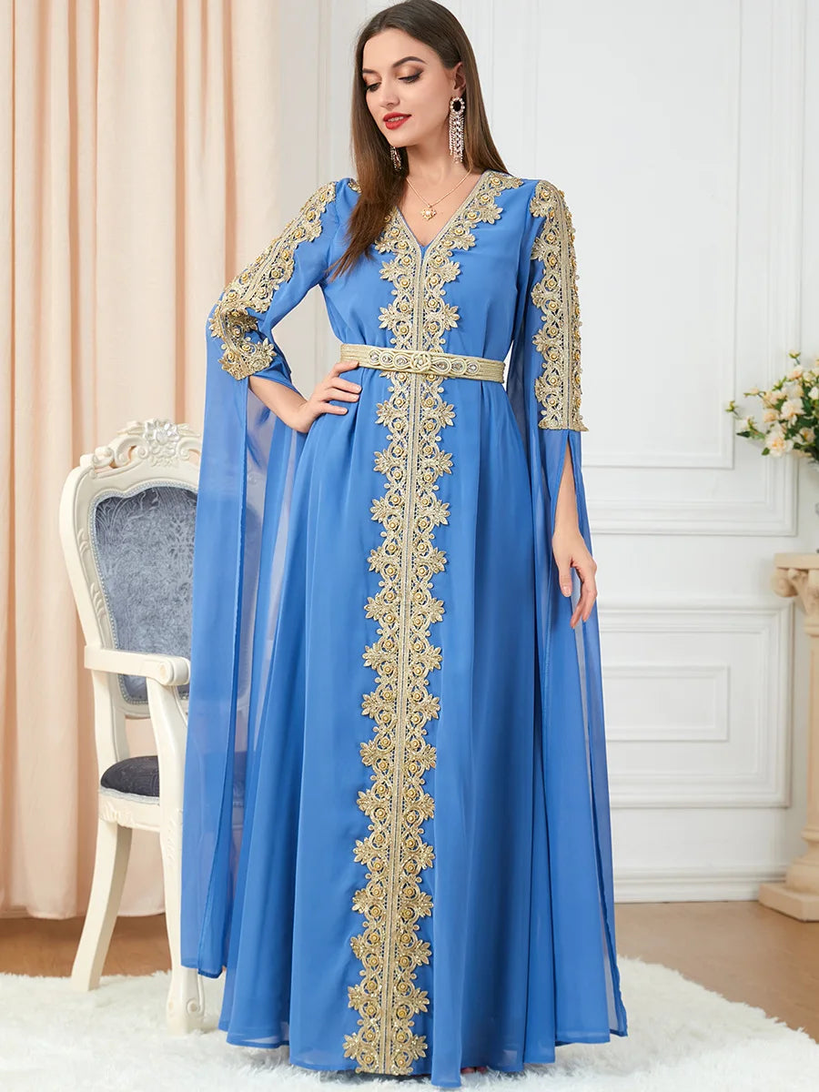 Ottoman Abaya Long Sleeve Kaftan Party Dress | Inspired by Meryem Uzerli