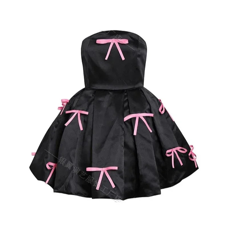 Rose Kpop Idol Clothes Women Birthday Dress Stage Performance Costume Concert Outfits Rave Wear Music Festival Clothing JL4532
