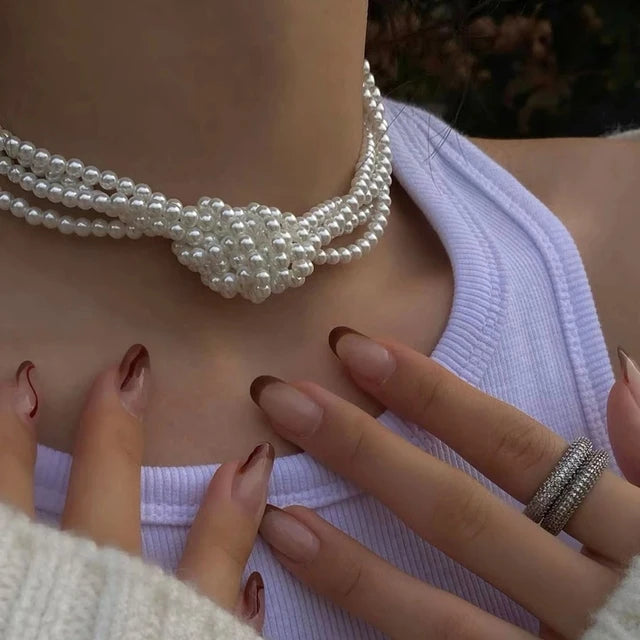 Pearl Layered Necklace | Meri